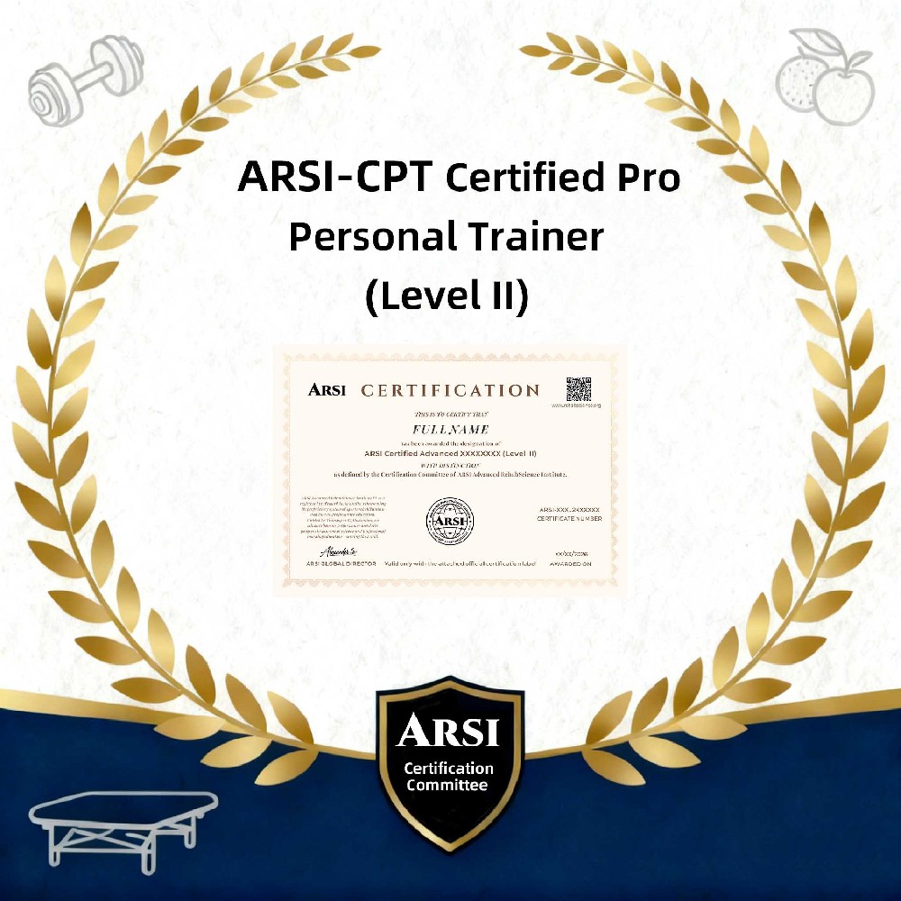 ARSI-CPT Certified Pro Personal Trainer(level II)