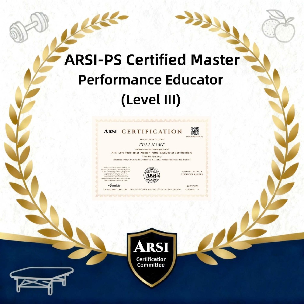 ARSI-PS Certified Master Performance Educator (Level III)